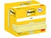 Post-It Notes, 100 feuilles, ft 38 x 51 mm, jaune, 8 + 4 GRATUIT