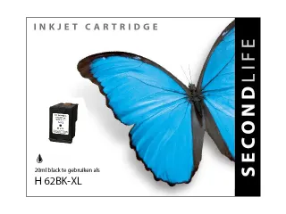 Cartridge SecondLife HP 62 XL zwart - 2
