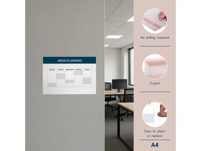 Posterhouder Sleeve A4 Multi-Surface Liggend Acryl