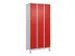 armoire vestiaire noir et blanc,HxlxP 1950x900x500mm,3compart.