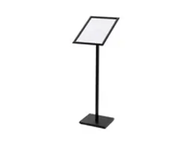 OUTLET Menustandaard Design Standaard Zwart 25 mm Rechte Hoeken A3
