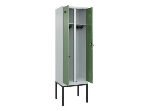 locker voor scheiding van kleding,HxBxD 2120x600x500mm,2vak