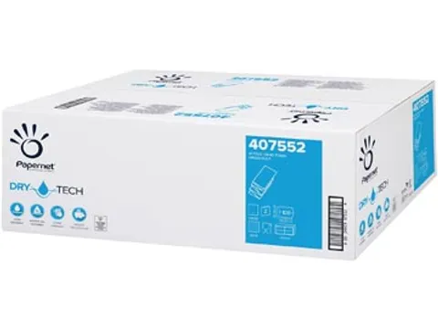 Papieren handdoeken Dry Tech W-vouw 2-laags 100 vellen, pak 20 stuks