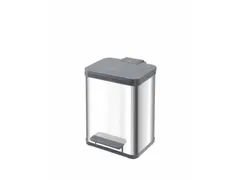poubelle à pédale 2x9l HxlxP 430x320x330mm seau intérieur plastique