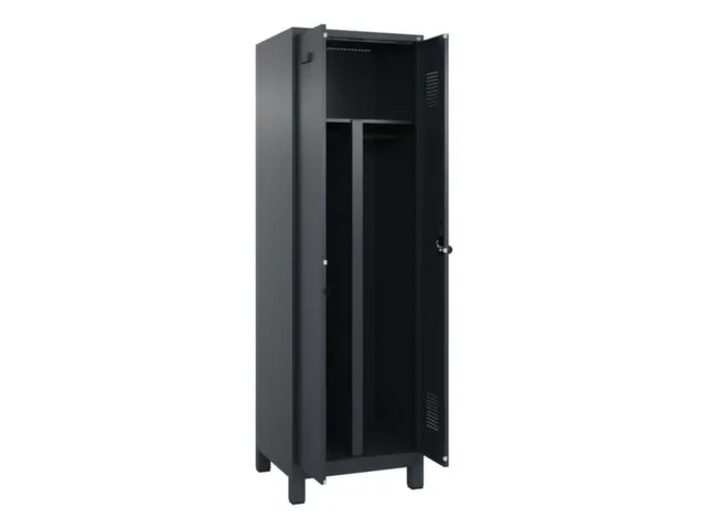 PBM-locker,HxBxD 1950x600x500mm,2vak,vak B 300mm,draaigrendel