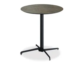 outdoortafel,HxØ 740x700mm,rond,X-onderstel zwart - 1