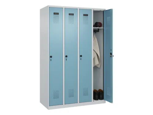 locker,HxBxD 1850x1200x500mm,4vak,vak B 300mm,draaigrendel