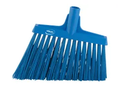 Hygiene 2914-3 hoekbezem, blauw harde lange schuine vezels