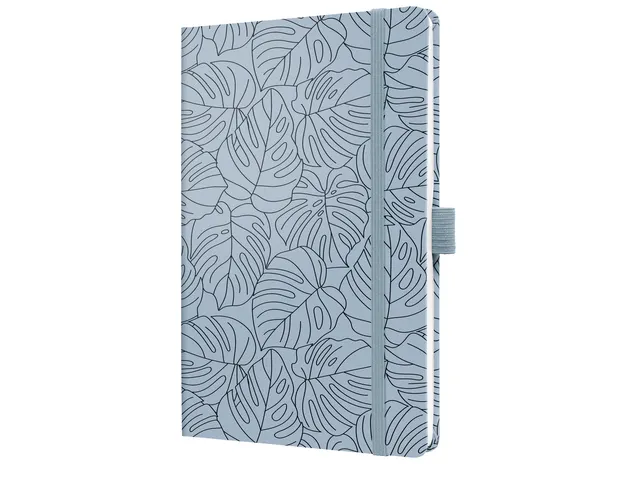 Notitieboek Jolie Beauty A5 BLUE MONSTERA gelinieerd 174pag 80gr HC