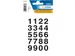 Etiket Herma 4136 20x18mm Getallen 0-9 Zwart op Transparant 40 stuks