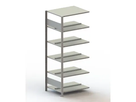 Inhaakstelling Aanbouwveld Verzinkt 1850x756x636mm 6legborden 80kg