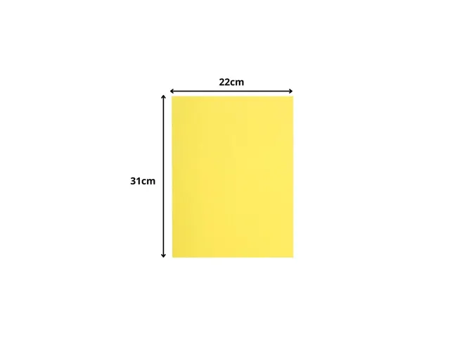 Vouwmap Exacompta Flash A4 80gr kanariegeel 100 Stuks