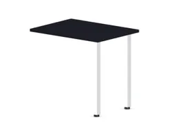 aanbouwtafel,i.h.v.,HxBxD 720-840x800x600mm,CC-zwart