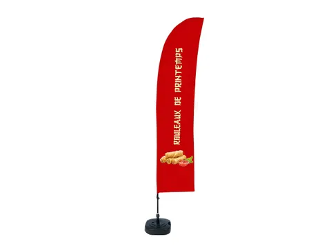 Beachflag 430cm complete set "Rouleaux de printemps"