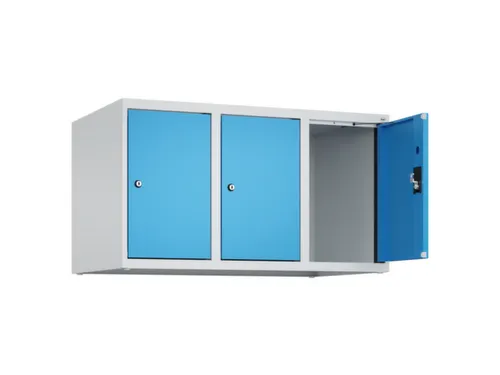 opzetkast,v. locker,3vak.,vak B 300mm,HxBxD 500x900x500mm,cilinderslot