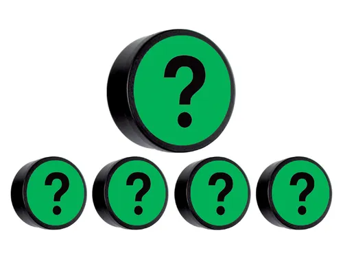 Magneet vraagteken 35mm groen 5 stuks