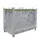 klapbodemcontainer,HxLxB 1460x1000x1800mm,2m³,hijsogen,vorksloffen
