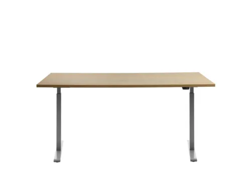Elektrisch ihv bureau,HxBxD 700-1200x1600x800mm,blad esdoorn