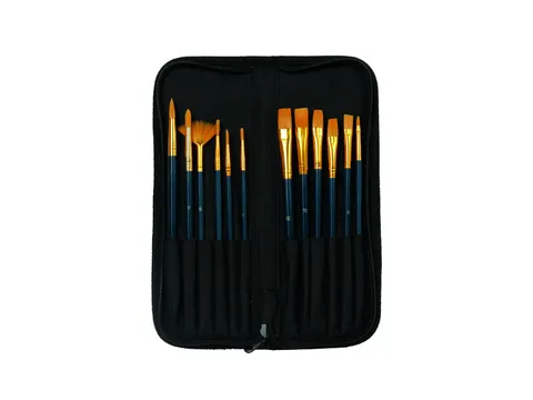 Kwasten set Conda synthetisch 12 stuks in etui