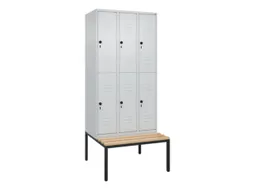 Dubbeldekse dekenkist,HxBxD 2120x900x815mm,3x2vak.,vak B 300mm