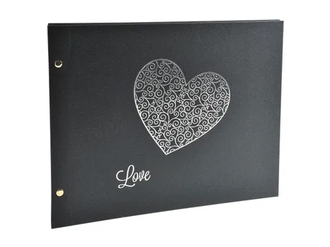 Fotoalb HARMONY schr oef 37x29cm 40bl zw