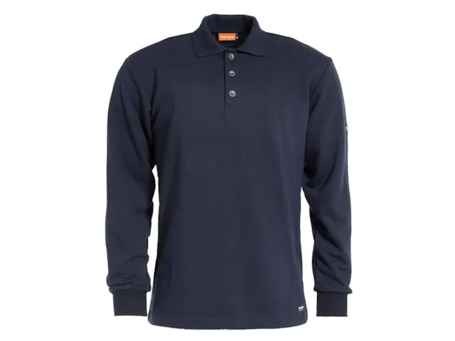 Polosweater 6371 89 Marine Vlamvertragend, Maat 3EL