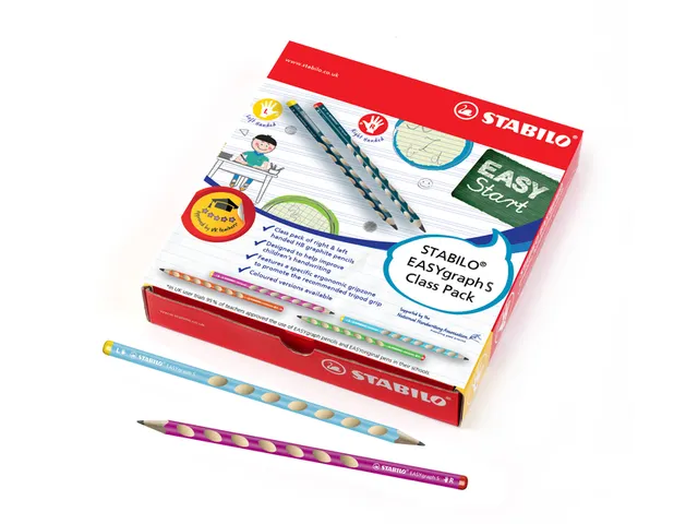 Potlood STABILO Easygraph grafiet 325 HB classpack 48 stuks