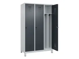 locker voor scheiding van kleding,HxBxD 1950x1200x500mm,3vak