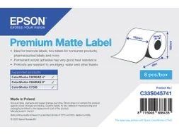 Premium Matte Label - Continuous Roll: 102mm x 60m