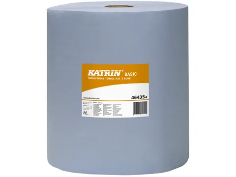 Katrin 464354 Basic XXL Poetspapier Rol 3-Laags Blauw