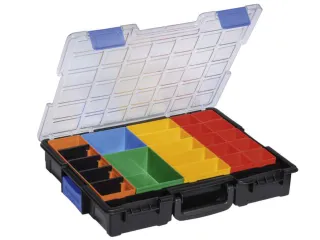 Assortimentskoffer,type 2,HxBxD 76x440x335mm,kunststof,koffer zwart - 2