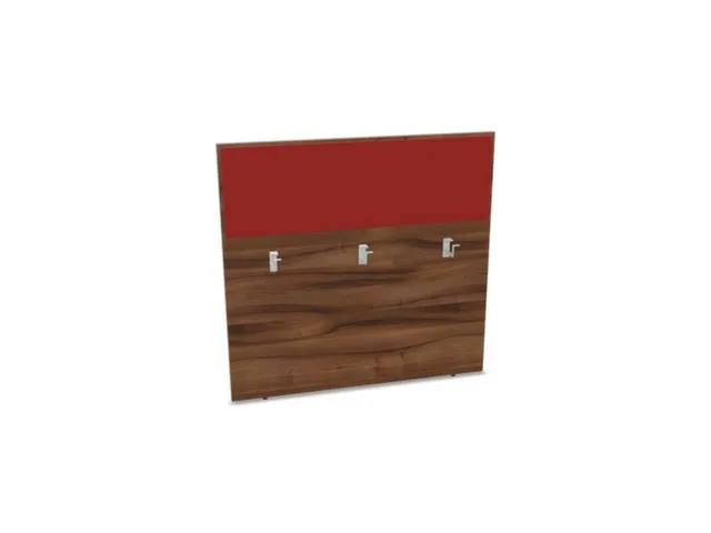 baliepaneel bureau aanbouw achter NP-tiepolo nut BN4011-rood 1200mm
