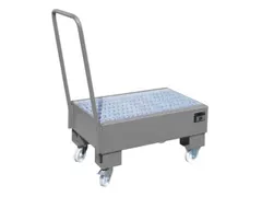 verrijdbare opvangbak,v. 2x60l vat,opvangvol. 61l,HxBxD 1075x500x940mm