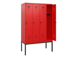 schoollocker,HxBxD 1950x1200x500mm,4vak,vak B 300mm,draaigrendel