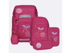 Schooltasset Beckmann Classic Cherry red 6dlg (Schooltas, gymtas, etui