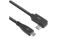 Kabel ACT USB-C standaard naar USB-C hoek 10Gbps 1m