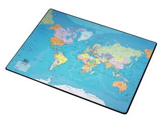 Onderlegger Esselte Wereldkaart 40x53cm PVC - 1