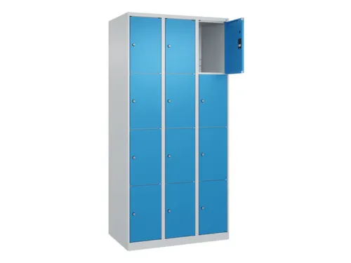 lockerkast,HxBxD 1850x900x500mm,3x4vakken,vak B 300mm,cil.-slot
