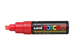 Verfstift Posca PC8K Brede punt 8mm schuin fluor rood