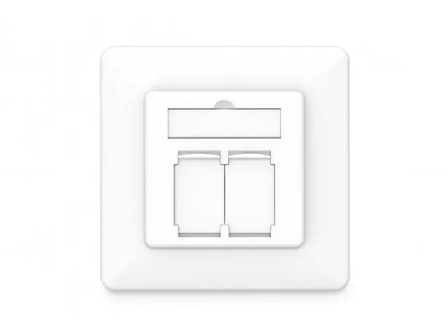 CAT 6A Klasse EA netwerkaansluiting afgeschermd Wit Inbouw 8 Richtinge