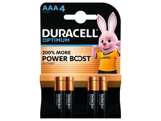 Batterij Duracell Optimum 4x AAA