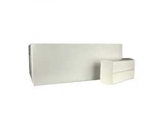 Papieren handdoek interfold 2-laags wit 150 vel 25 stuks - 1