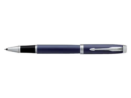 Rollerpen Parker IM Matte blue CT Finish Fijn Zwarte inkt