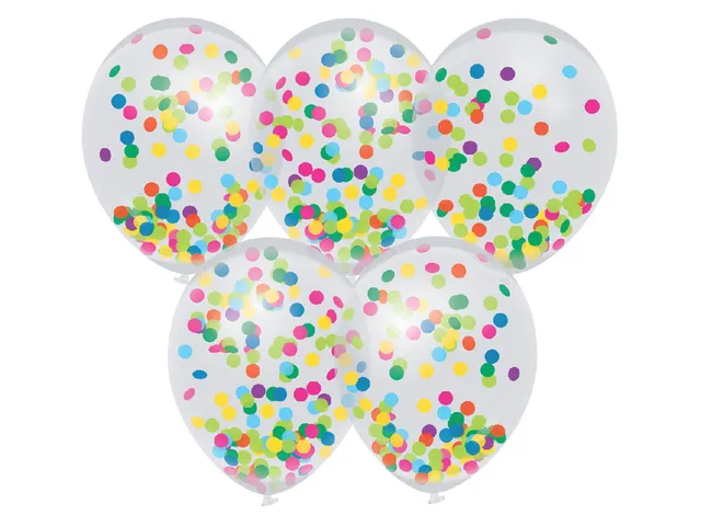 Ballon confetti 5 pièces