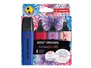 Markeerstift STABILO Boss Wildflower assorti 4 stuks - 1
