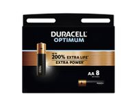 Batterij Duracell Optimum 8xAA Alkaline 1.5V