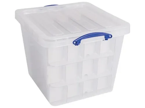Opbergdoos 60 Liter Met Inzetbakje Transparant