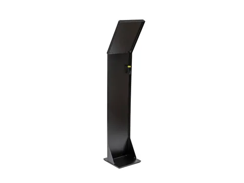 Verlichte Brochure Standaard LED Slide In A4 Zwart