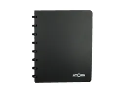 Adresboek Atoma A5 lijn 54vel 90gr PP assorti