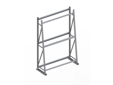 magazijnrek voor profielen,grondveld,eenzijdig,HxBxD 2200x1400x500mm
